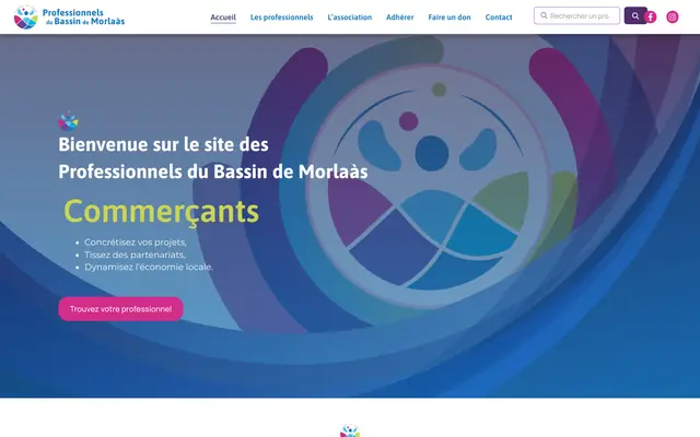 Page d'accueil du site APBM 64