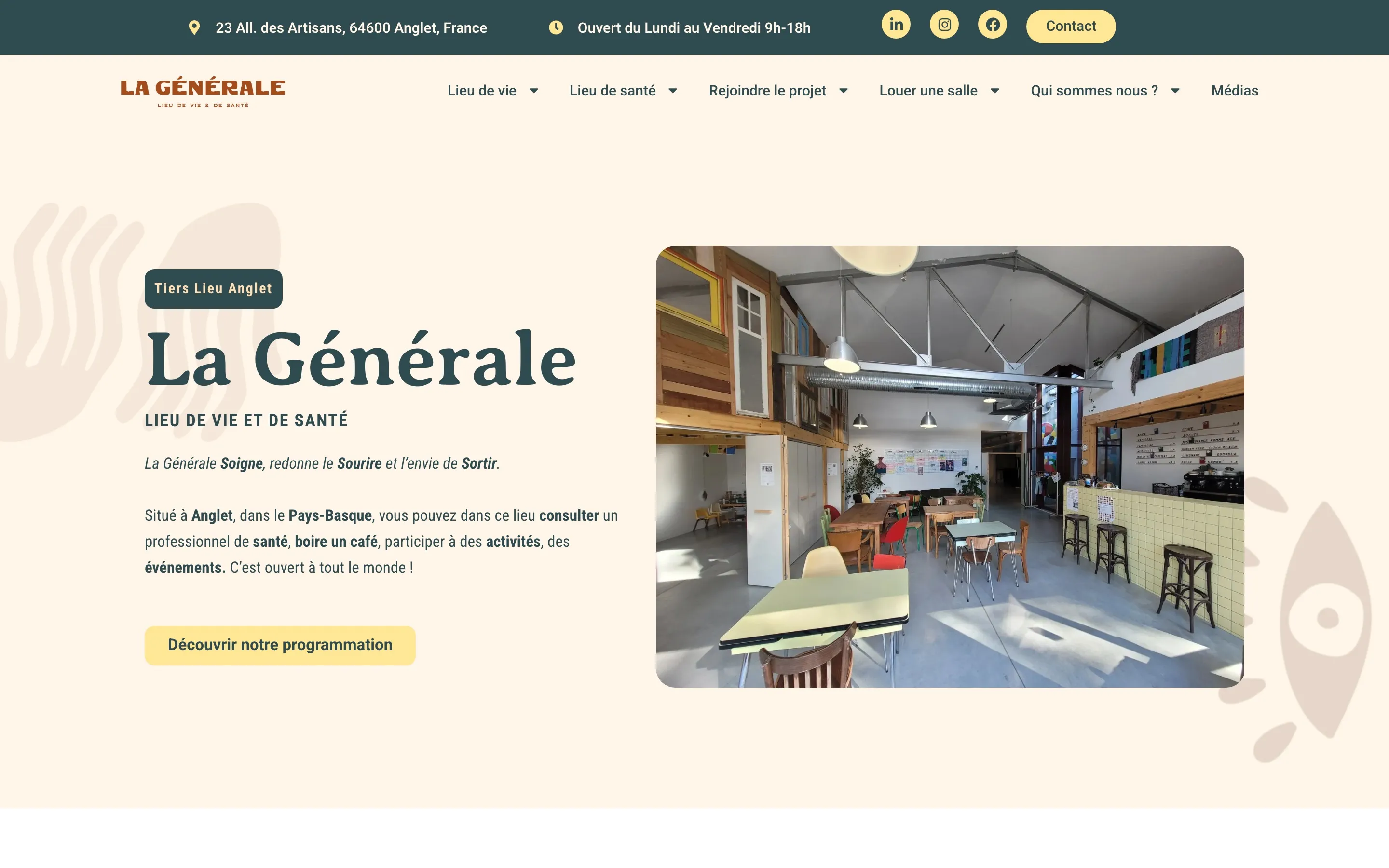 Le site de La Générale
