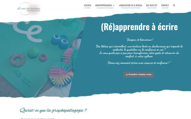 Page d'accueil du site Le Sens de l'Écriture