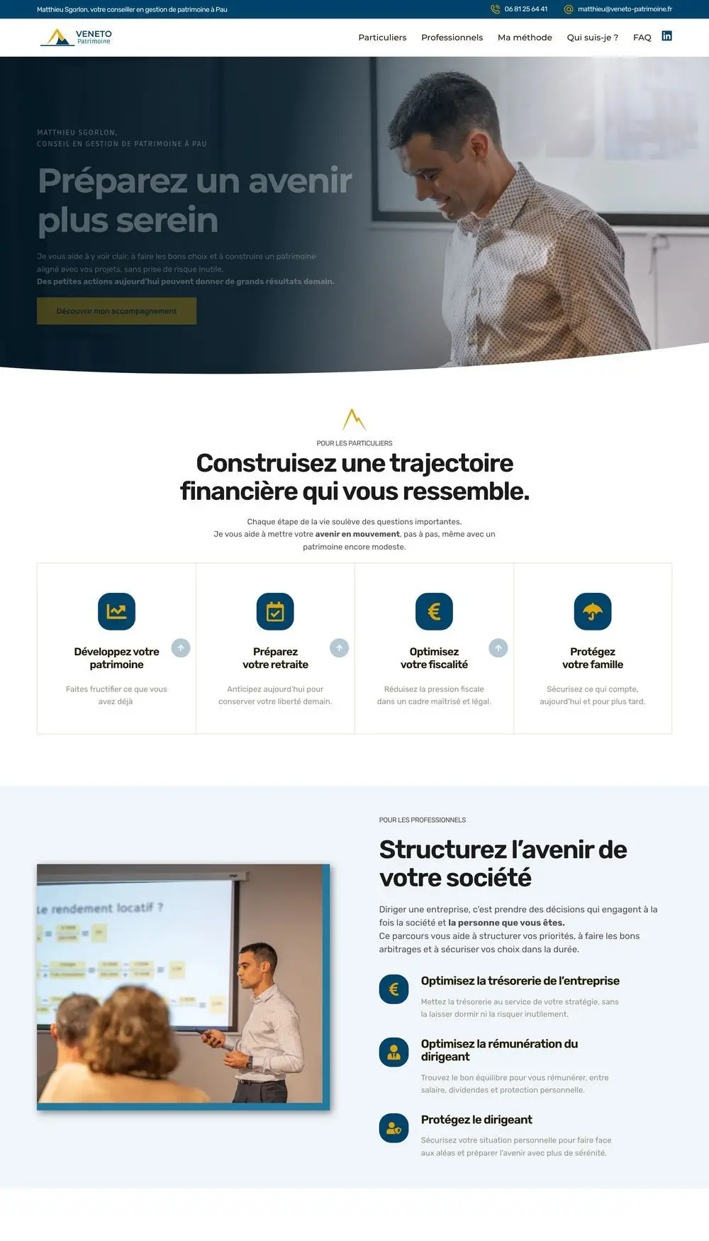 Page d'accueil du site Veneto Patrimoine