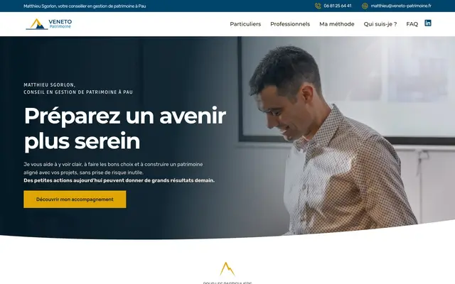 Page d'accueil du site Veneto Patrimoine